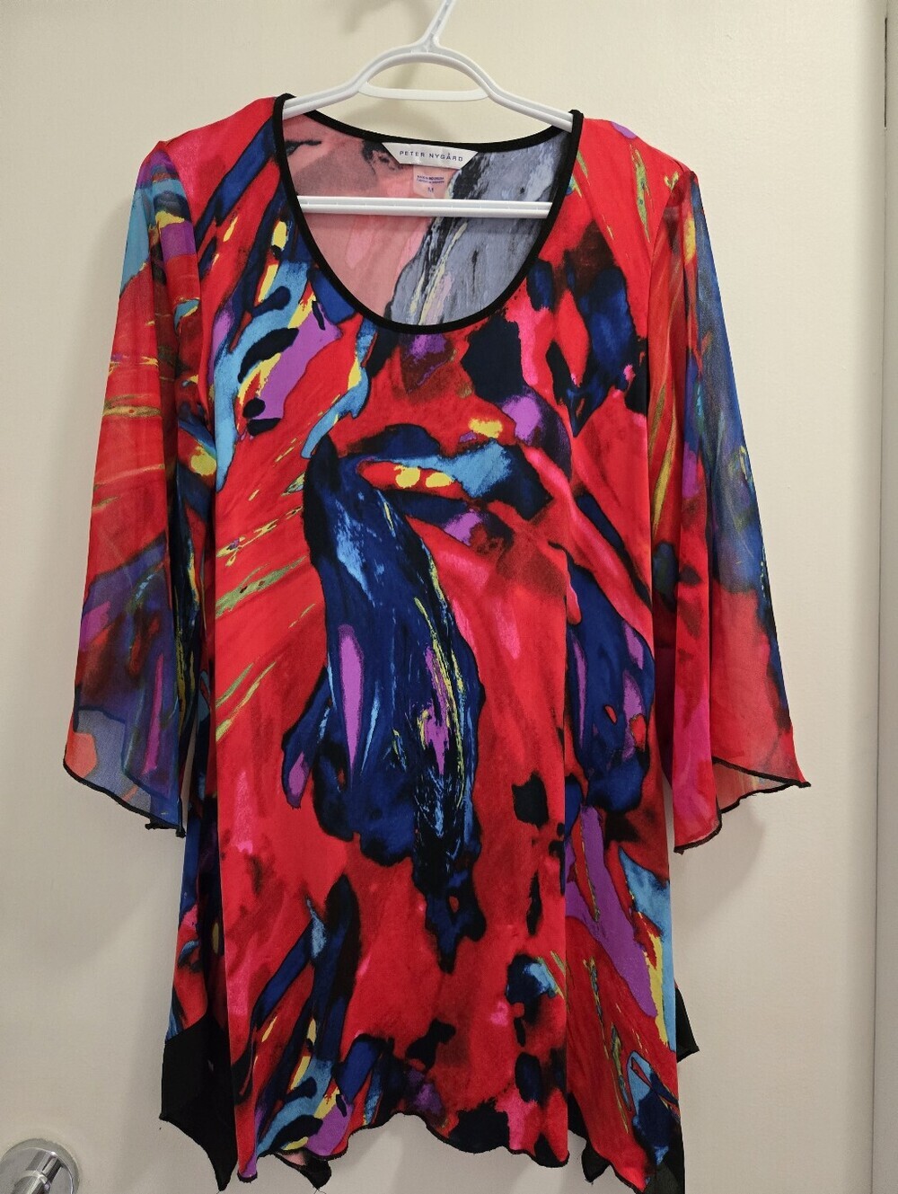 Ladies Multicolor Abstract Tunic - Picture 2 of 4